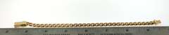 Lithe 14k Gold Handmade Italian Curb Chain Bracelet studded with Cubic Zirconias