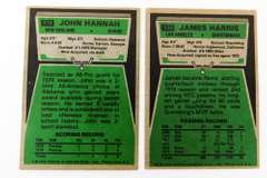 2 Topps 1975 Football Greats Cards