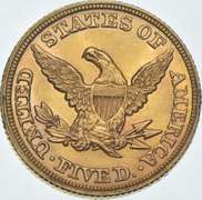 1856 $5 Liberty Head Gold Half Eagle