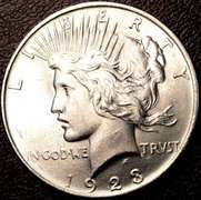 1923 Peace Dollar BU