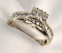 Contemporary WG Diamond Ring
