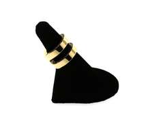 Thick Handmade Italian 14k Gold Contemporary Style Ring