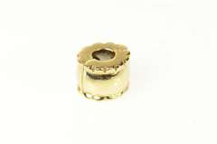 14K Yellow Gold Pandora Designer Beveled Clip Bead Pendant