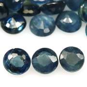 Natural 7.45ct greenish blue Sapphire set