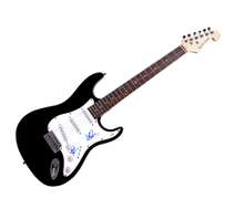 Earth Wind and Fire Autographed Signed Guitar ACOA