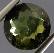 Rich 2.12ct natural olive green Tourmaline solitaire
