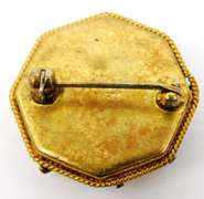 Vintage Italian Micro Mosaic Frame & Pin