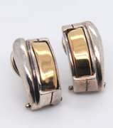 925/14kt Huggie Earrings