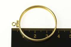 14K Yellow Gold 1 Oz. Chinese Gold Panda Coin Holder Pendant