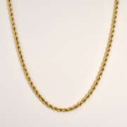 Nice 18" 14k YG Rope Necklace