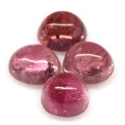 Dynamic 7.65ct Pink Tourmaline cabochon set