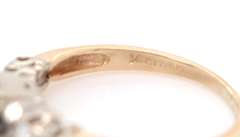 Vintage Yellow Gold Diamond Engagement Ring