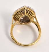 Showy Pear Shaped Diamond Clusterr