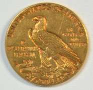 Scarcer sharp 1912 US $2.50 Indian Gold Piece