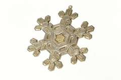 Sterling Silver 1988 Gorham Christmas Snowflake Gold Filled Ornament