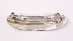 Coral and Turquoise Hair Pin in Sterling Silver