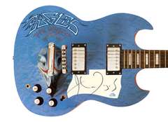 The Eagles John Fogerty Autographed Signed Custom Photo Graphics Guitar ACOA