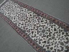 Handmade Kashan Design Runner 2.6x12.1