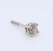 Cute White Gold Single Diamond Sud