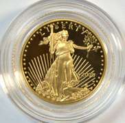 Superb Gem Cameo Proof 2008-W $5 Gold Eagle in box/COA