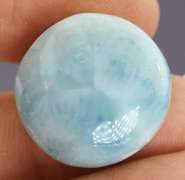 Collectors 30.40ct ice blue Larimar cabochon