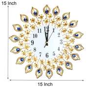 38x38cm Vintage Wall Clock Large Diamond Metal
