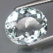 High Fire 3.98ct platinum blue Aquamarine