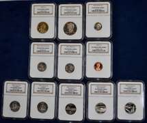 Complete Set Of 2005 Proof Coins NGC PF69 Ultra Cameo