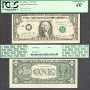 $1 1977-A Affordable Cutting Error PCGS 40