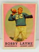 Bobby Layne Topps #2 Football Card