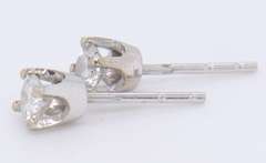 Elegant White Gold Diamond Stud Earrings