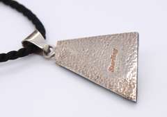 Sterling Silver Gemstone Pendant on Cord