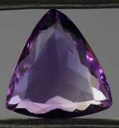 Glittering 7.06ct trillion cut Brazilian Amethyst