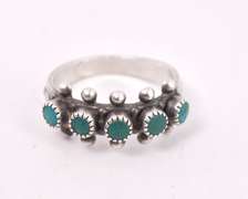 Blue Gemstone Ring in Sterling Silver