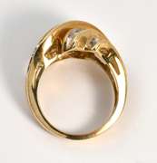 Fashionable Channel Set Diamond Ring