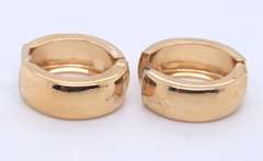 Beautiful Yellow Gold Huggies