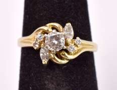 Fabulous Diamond Ring in 14K Yellow Gold