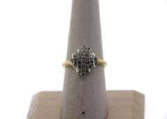 Rich Cluster Diamond 14k Gold Ring