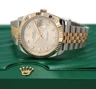 Rolex Datejust Two Tone 41mm Rose Gold Watch