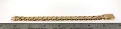 Beautiful Oriental Theme 14k Gold Handmade Curb Chain Bracelet