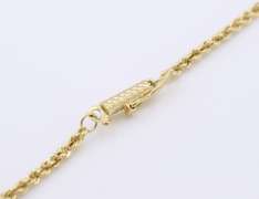Popular Yellow Gold Rope Chain Necklace
