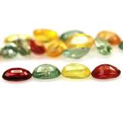 Heated only! Vibrant 6.46ct fancy color Sapphire set