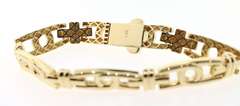 Sleek 14k Gold Handmade Italian Bracelet