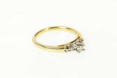 14K Yellow Gold Classic Diamond Petite Trellis Engagement Ring