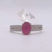 Beautiful 14kt Gold, Ruby, & Diamond Ring