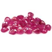 Vivid 12.43ct reddish pink Ruby set from Madagascar