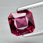 Ravishing 1.52ct VS rich reddish pink Rhodolite Garnet