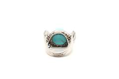 Fancy 18KT White Gold Turquoise Ring