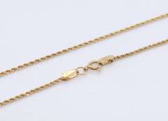 Simple Yellow Gold Curb Link Chain Necklace