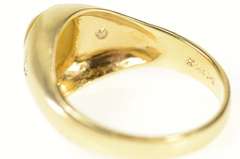 14K Yellow Gold Retro Ornate Tiger's Eye Men's Statement Ring